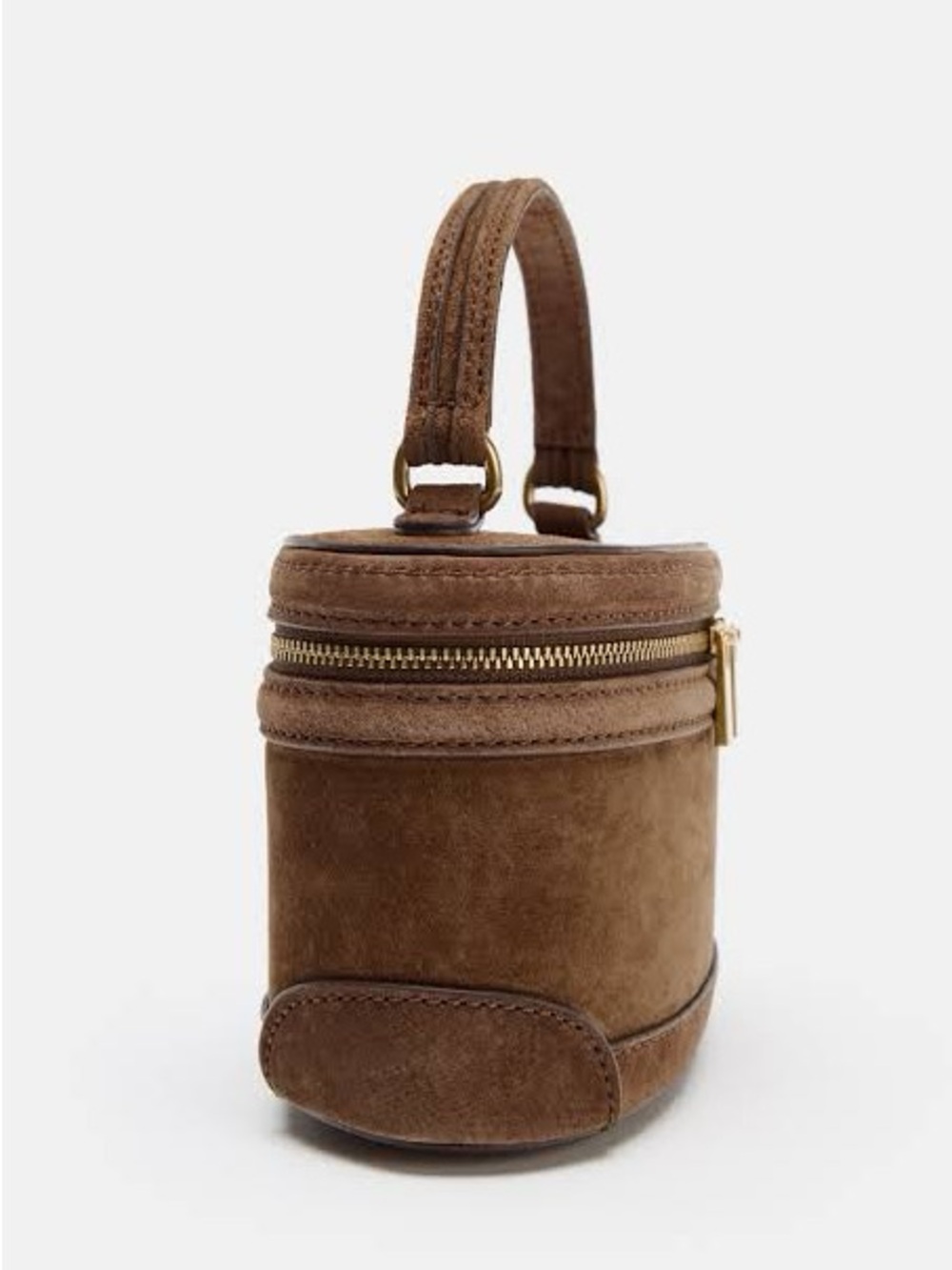 Zara Brown Leather Vanity Bag - NWT - Picture 3 of 10